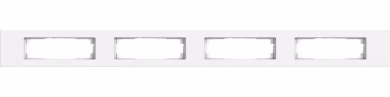 Cornice di copertura Gira 4f Gira Esprit in alluminio bianco puro (laccato) 0214407