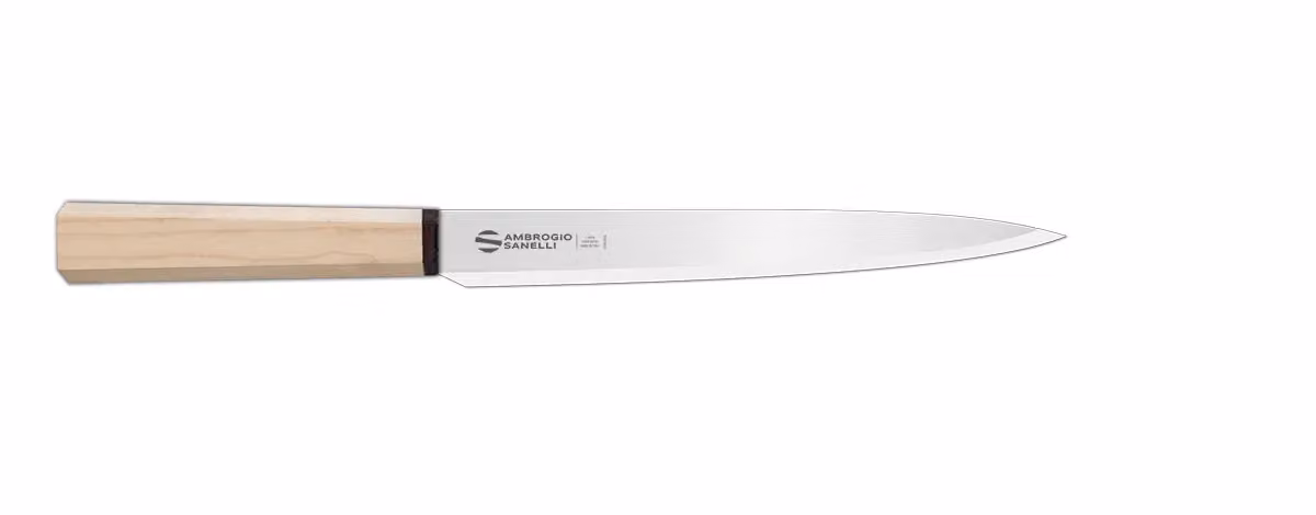 Coltello Giapponese Yanagiba-Sashimi, lama 21cm, linea Hexagon Ambrogio Sanelli