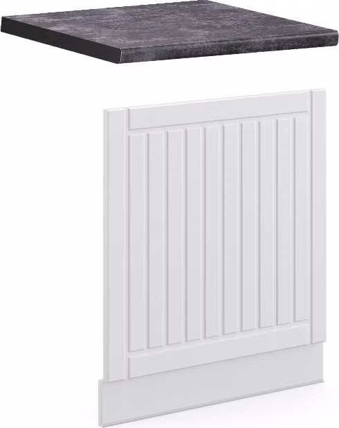 Pannello frontale Vicco Fame-Line Bianco rustico 60 cm , PL Antracite, Model 45495