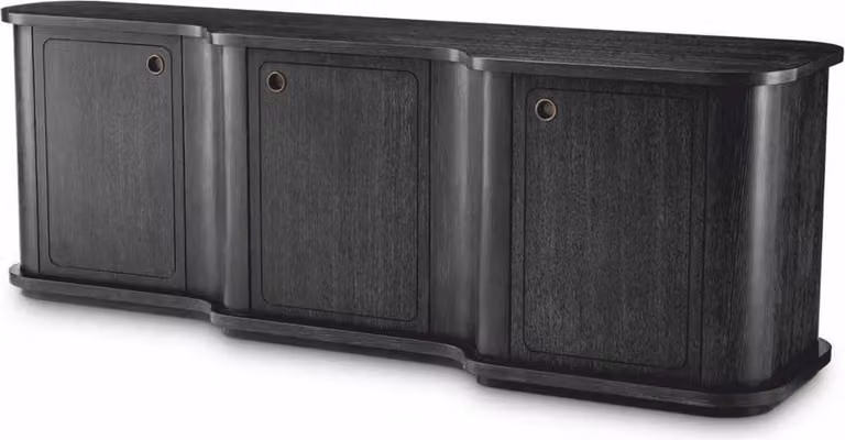 Casa Padrino Credenza Grigio nero / Bronzo 220 cm - Mobili per hotel