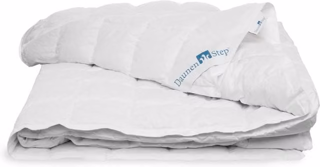 Piumino in piuma DaunenStep Atelier Eccel La Batista bianco traspirante e termoregolatore per adulti – 1