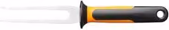 Forchettone in acciaio inox Fiskars Functional Form Nero e Arancio, Lunghezza: 23,5 cm