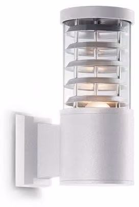 Applique Moderna Tronco Alluminio Bianco 1 Luce E27
