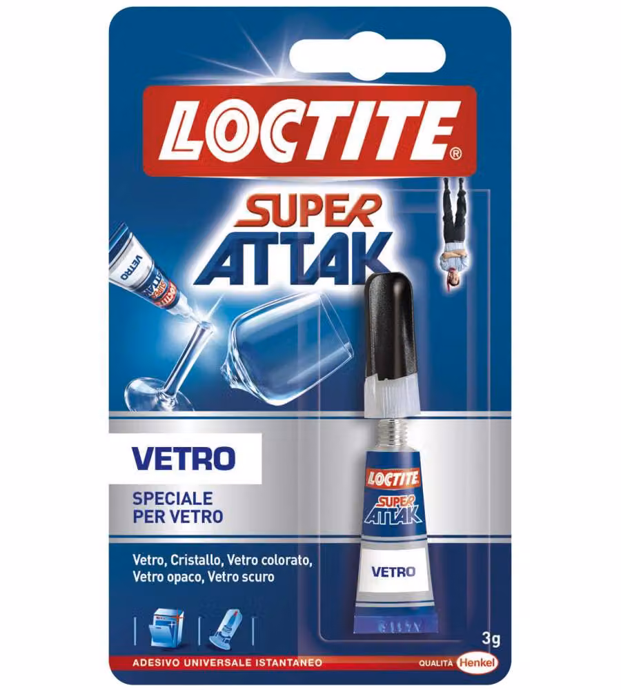 Colla specifica per vetro Loctite Super Attak trasparente 3 g – 1
