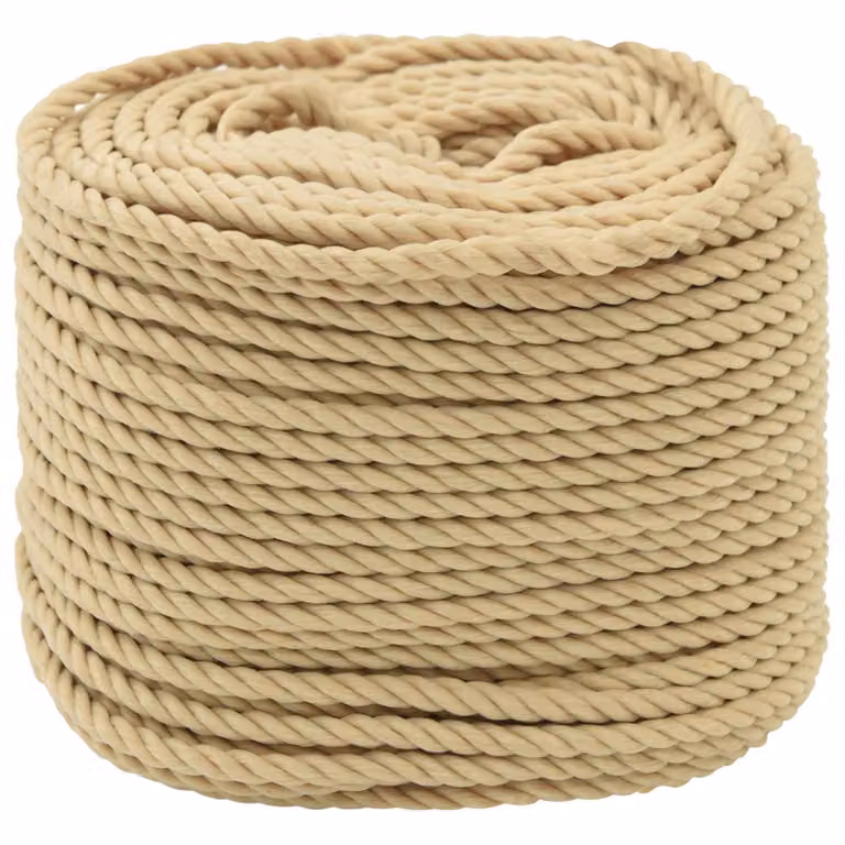 Corda multiuso vidaXL in plastica beige, diametro 3 mm, lunghezza 25 m, carico massimo 67,5 kg