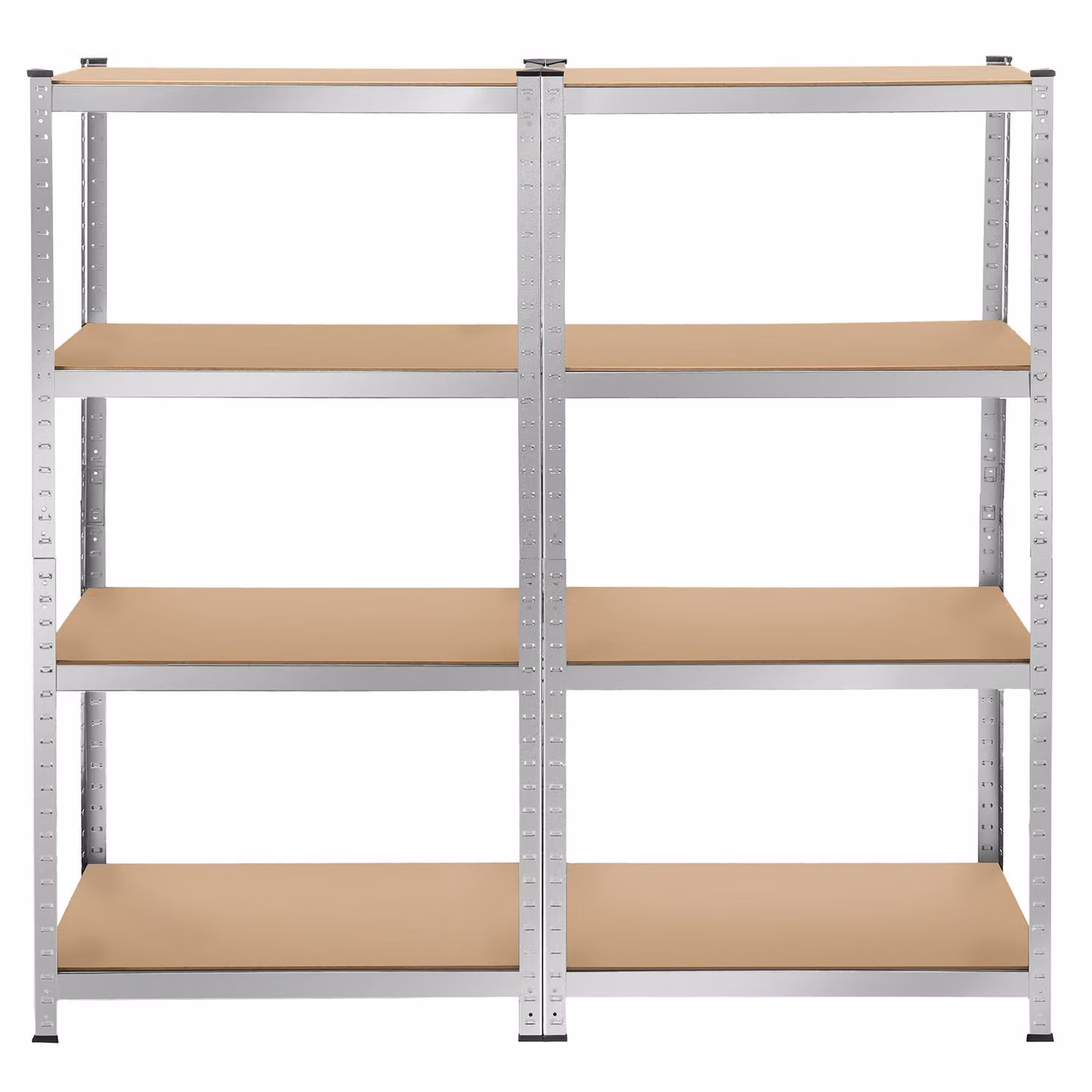 Scaffalatura per grandi carichi tectake color argento con ripiani in plastica L 160 x P 40 x H 160 cm – 2
