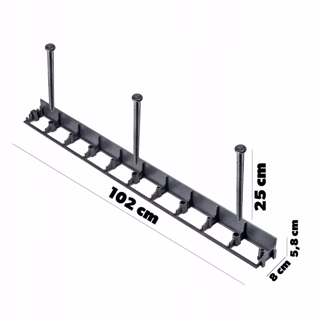 Bordura per giardino in plastica KADAX colore nero con 150 tasselli – 2