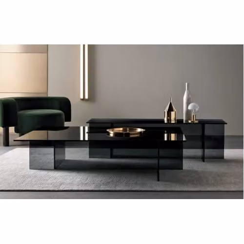 Tavolino Sestante in vetro Tonelli Design