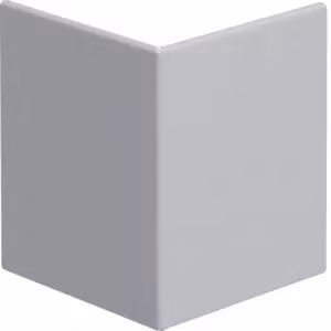 Copertura per angolo esterno in lamiera d'acciaio per canale di parapetto BRS, parte superiore 80 mm, grigio chiaro