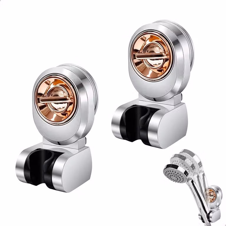 Testine doccia e accessori: supporti per testine doccia, supporti per testine doccia con ventosa, senza necessità di foratura, supporti per testine doccia con angolo regolabile, doccette manuali, adatti per