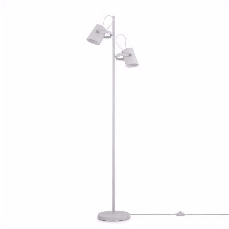 Lampada da terra Lampada da lettura Soggiorno Retrò Orientabile Regolabile in altezza Metallo