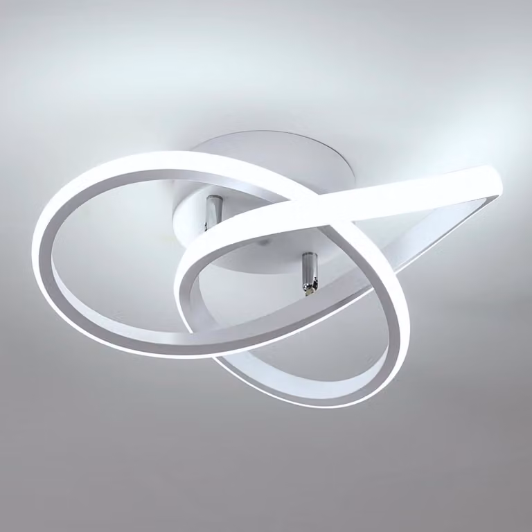 Lampada da soffitto LED elegante, 30W, 3375LM. Lampada da soffitto moderna in alluminio, ideale per soggiorno, camera da letto, corridoio, cucina, balcone. Luce bianca fredda, 6500K, diametro 30cm, colore bianco