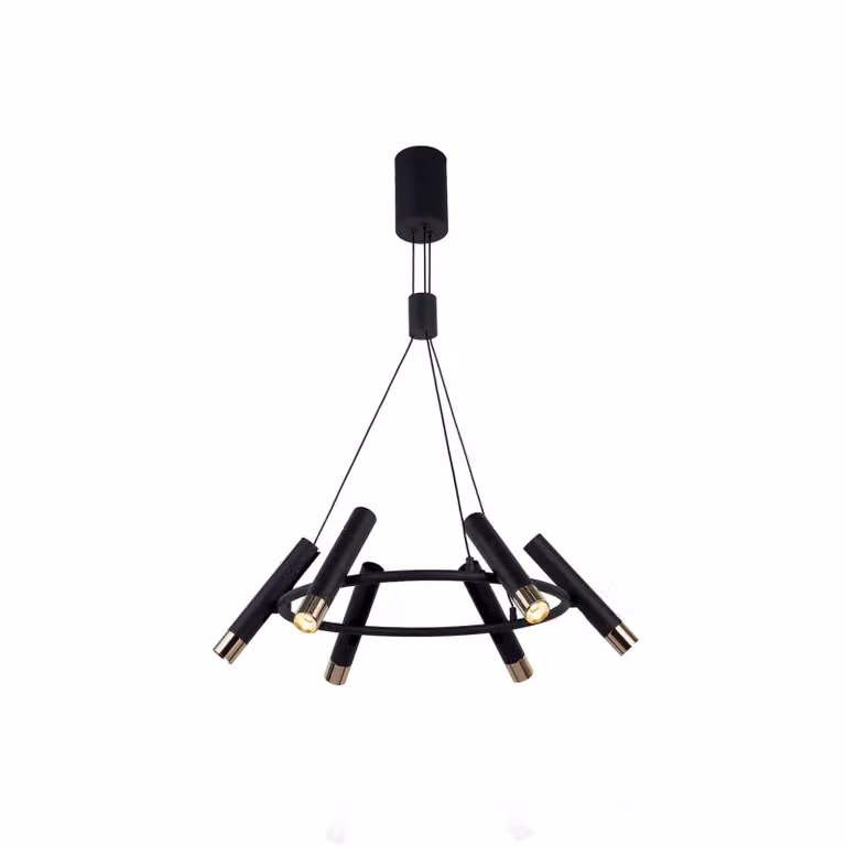 Searchlight Lampada a sospensione Elegance, dimmerabile, Nero, Cucina, Metallo, Moderno, Lampada a sospensione