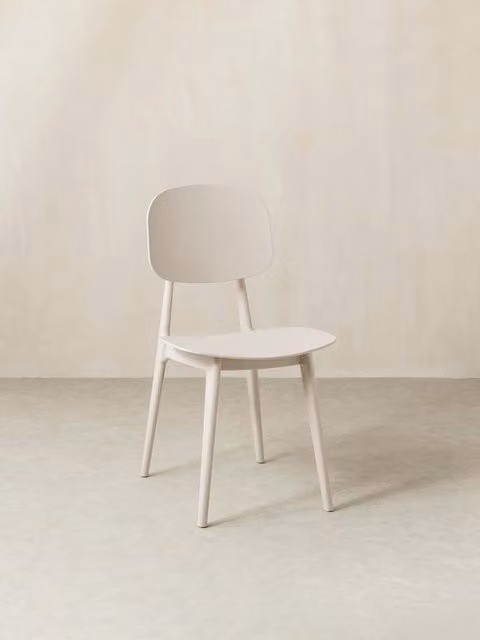 Sedia in polipropilene beige Helm di Kenay Home