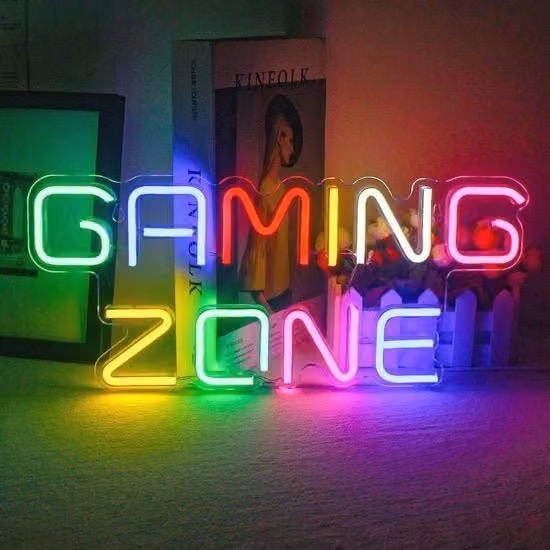 Pannello LED Neon Multicolore RGBIC per Decorazione Parete da Appendere per Camera dei Bambini o Ufficio in Casa