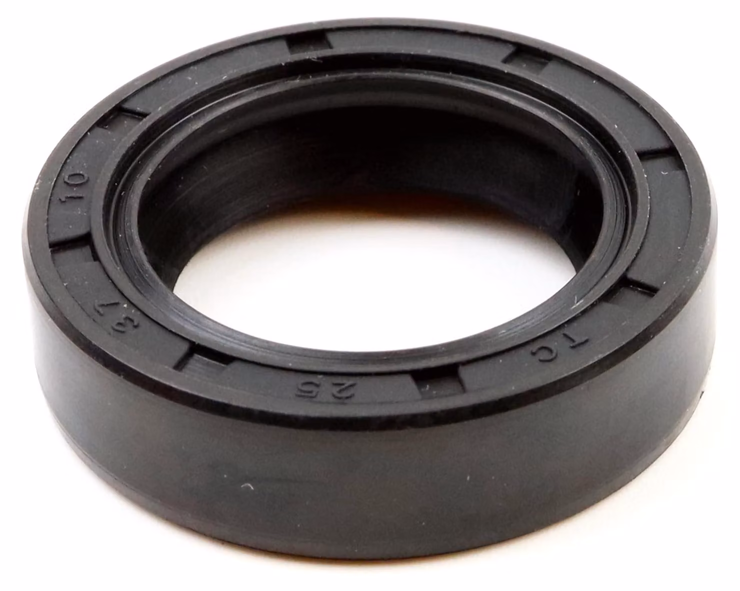 Guarnizione radiale per albero, dimensioni 25x37x10 mm, materiale NBR70, conforme alla norma DIN 3760