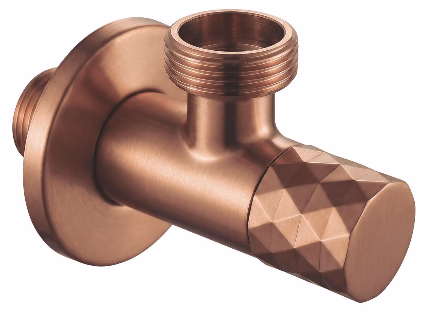 Rea Valvola Ad Angolo Diamond 03 1/2" X 3/4" Brush Copper