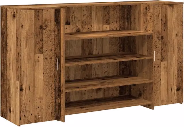 Banco Reception | Scrivania | Tavolo da Ufficio Legno Antico 180x50x103,5 cm Legno Multistrato