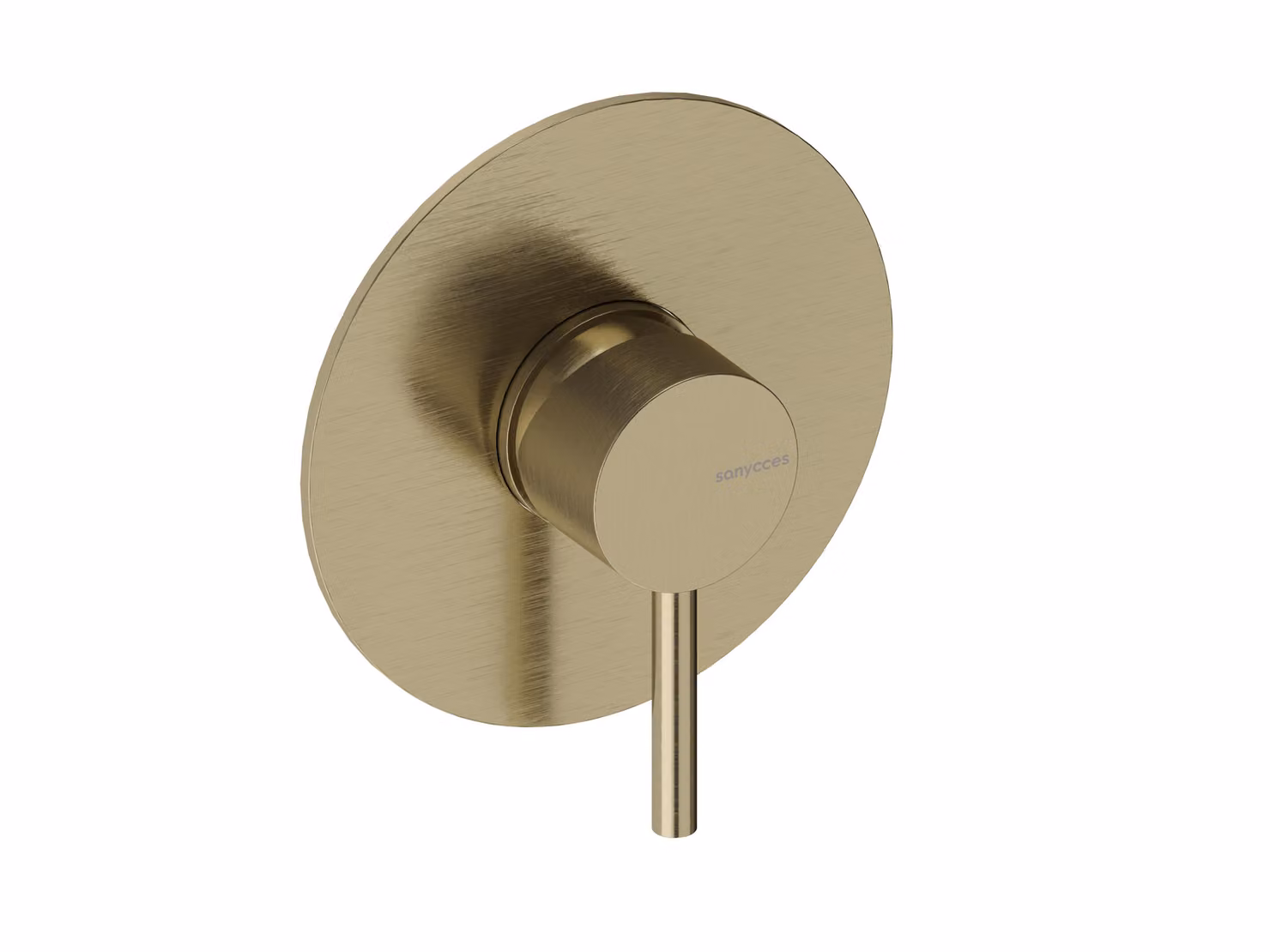 SANYCCES LOOP Miscelatore doccia da incasso con corpo da incasso, oro spazzolato