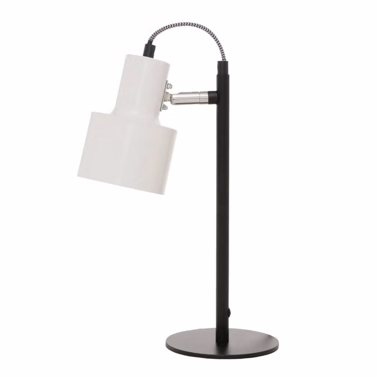 Lampada da tavolo in metallo Riva, 36 cm, paralume regolabile