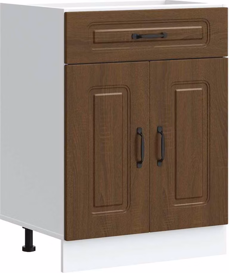Base da Cucina Kalmar Rovere Marrone in Legno Multistrato