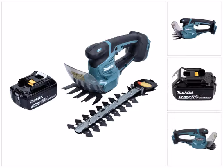 Makita DUM 111 F1X Forbici per erba a batteria Forbici per arbusti 18 V + 1x batteria ricaricabile 3,0 Ah - senza caricabatterie