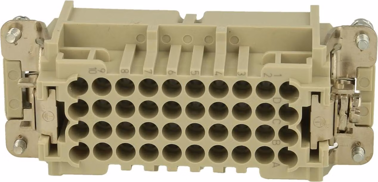 HARTING Han 40D HMC inserto maschio (M) connettore a crimpare, 40 poli+PE 250 V, 16 A - 1 pezzo