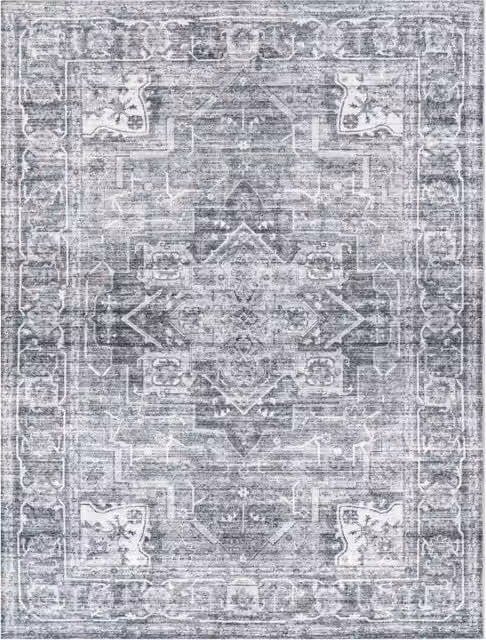 Tappeto lavabile Cambria grigio e beige con antiscivolo L: 60 cm, P: 100 cm