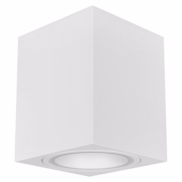 MasterLED faretto da superficie GU10 bianco 80x100 mm Faretto da soffitto LED fisso per soggiorno e corridoio