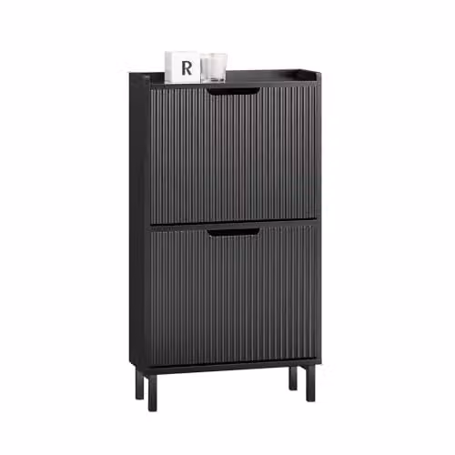 SoBuy Armadio Scarpiera con 2 Ante Ribalta 50x19x90cm per Ingresso