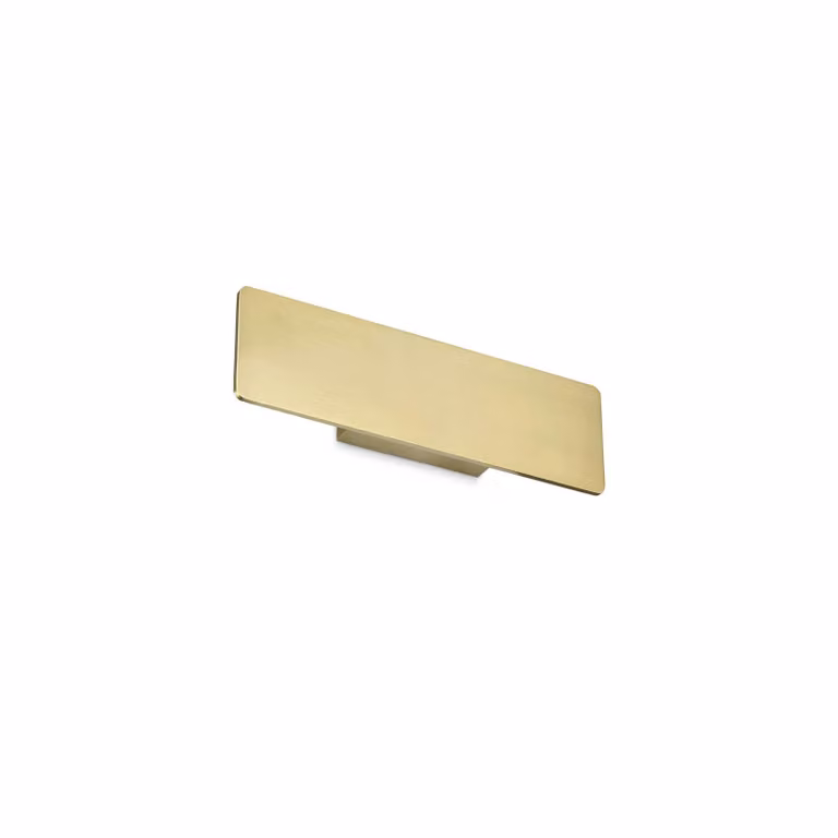 IDEAL LUX Applique da parete a LED Zig Zap, Ottone / Oro, Soggiorno / Sala da pranzo, Alluminio, Moderno, Applique a LED
