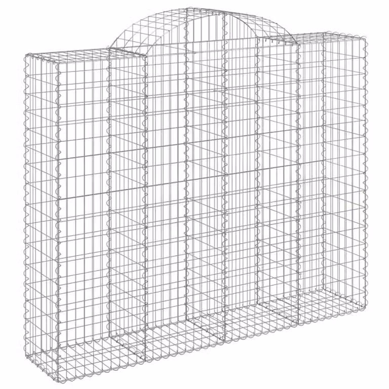 Cesto Gabbione ad Arco 200x50x160/180 cm Ferro Zincato