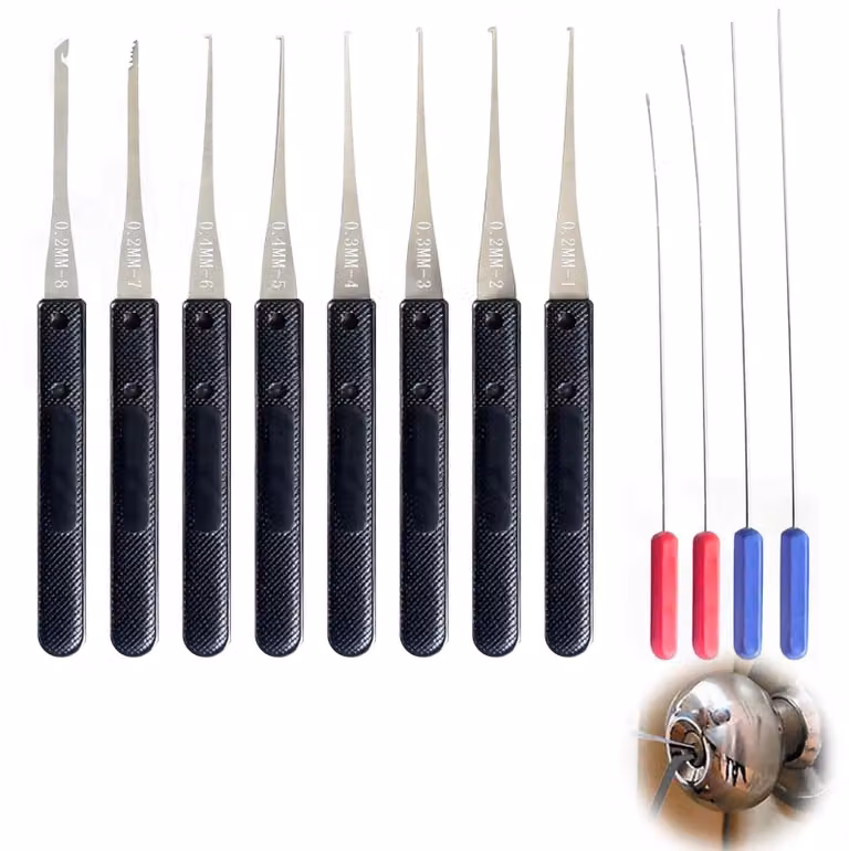Kit professionale di estrattori per serrature - 12 pezzi per la riparazione di serrature