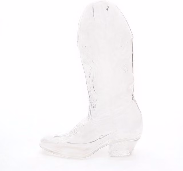 Vaso Crystalbootie Seletti in vetro trasparente da tavolo L: 28,0 cm, P: 18,0 cm, H: 18,0 cm