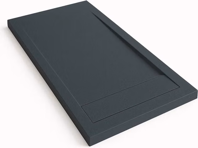 Piatto doccia Bidai con bordo 70X200 cm colore Grigio grafite RAL 7016 griglia Grigio grafite