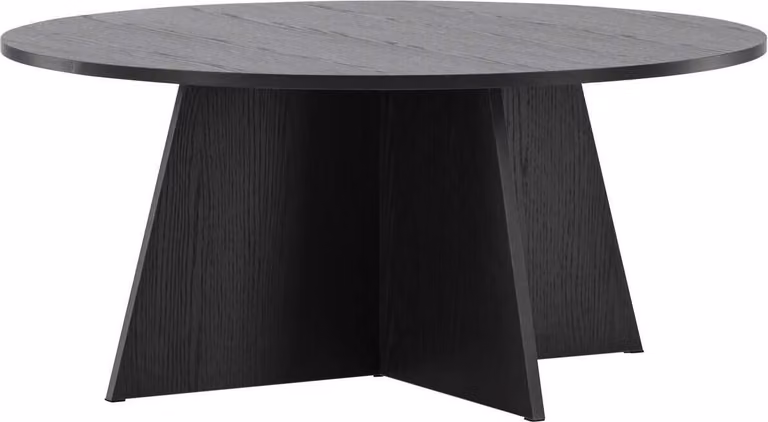 Tavolino FURNLUX Bootcut Black 100cm / Hauptfarbe: Schwarz / Dimensioni: 100 x 100 x 45 cm