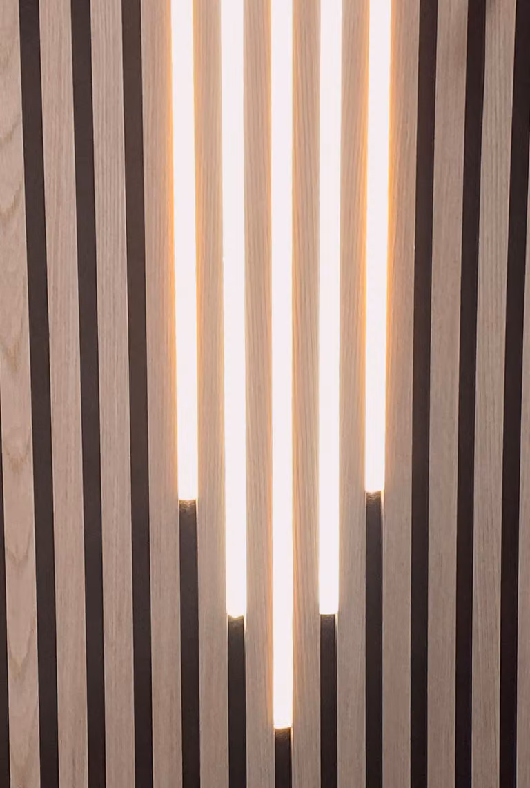 7502 LED mix di luci KS-nero 50-60-70-60-50cm alimentazione Neutro-Bianco