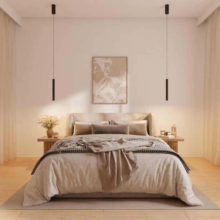 LUMIÈRE Design Lampada a Sospensione 'Hovaro' 1 Luce LED dimmerabile Lampadario Nero