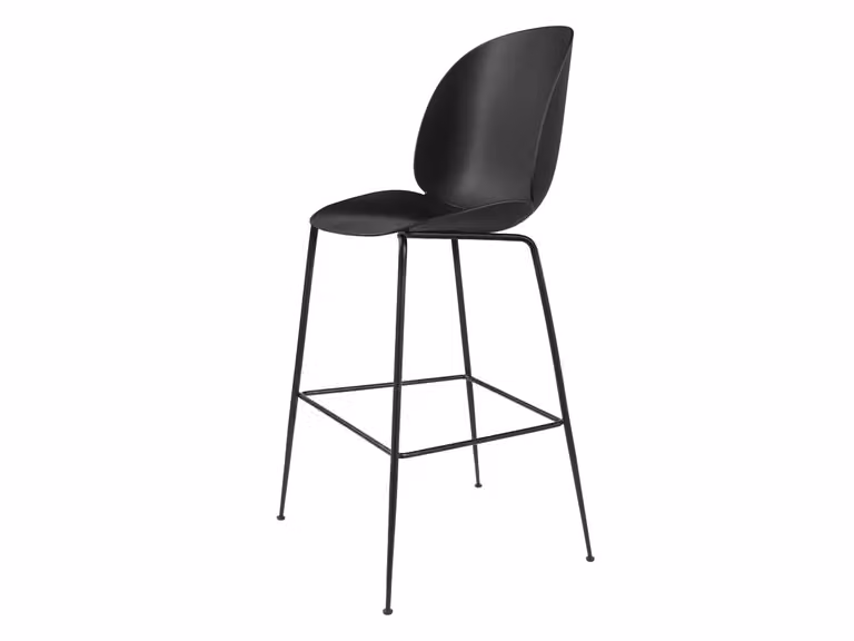 Beetle Bar Chair - Sgabello non Rivestito / Nero