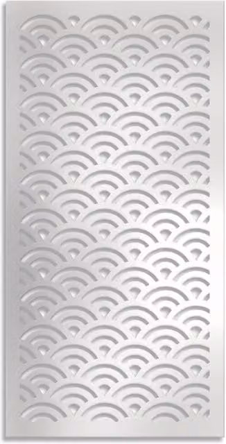 SUNNY - Pannello in PVC traforato - Parasole Misura: 98x198 cm, Colore: bianco