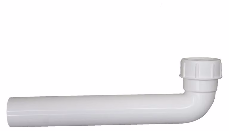 Schläfer 439102 | Prolunga Sifone Salvaspazio Universale, Tubo per Scarico Lavandino con Curva a Gomito in PVC, Raccordo 1 1/2" e Tubo Ø 40 X 250mm