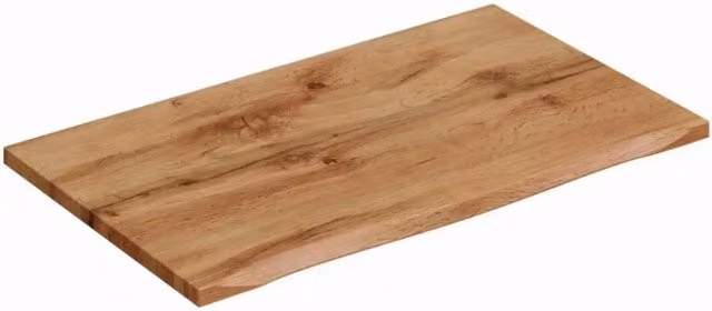 Piano per lavabo NATOURA MEUBLORAMA in MDF colore quercia Wotan, L: 80,6 cm, P: 47,5 cm