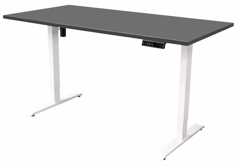 Scrivania regolabile in altezza, elettrica - 180 x 80 cm - legno - design moderno