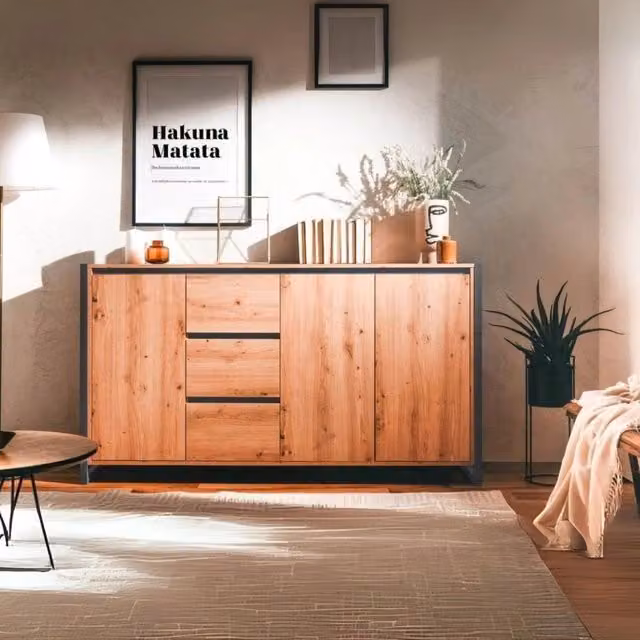 Madia Denver 3 160x40x88H quercia antracite