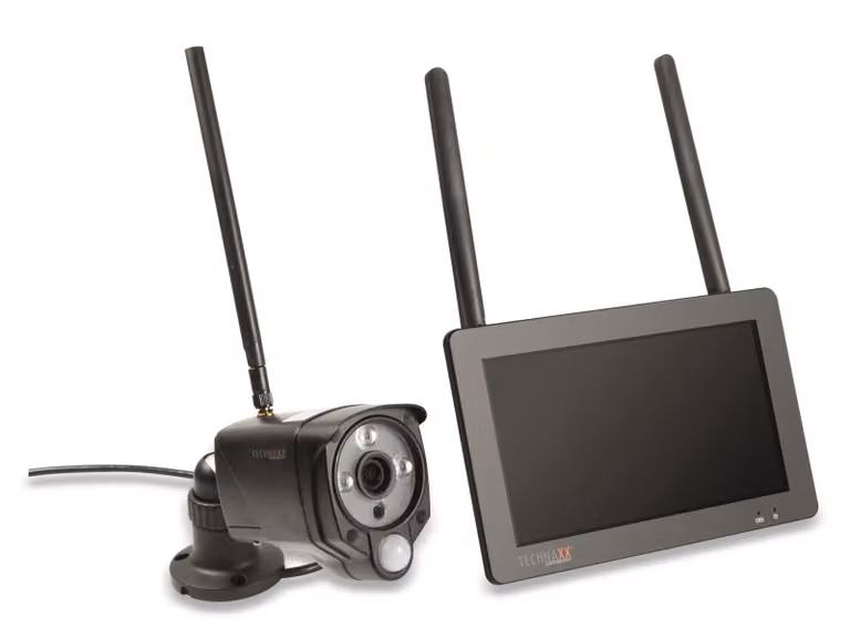 Technaxx TX 128 Capocorda Telecamera di sicurezza IP Esterno Scrivania Parete Nero