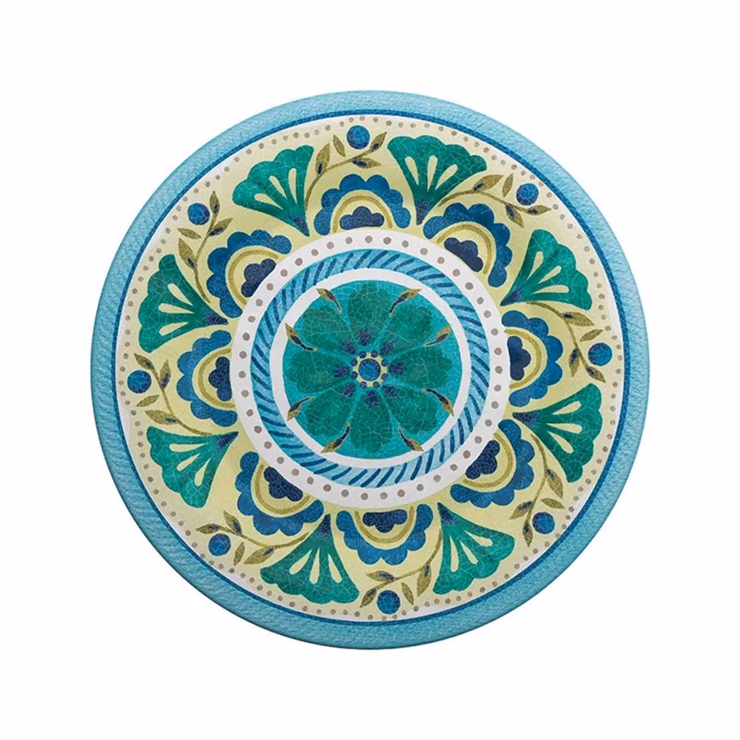 Piatto piano in melamina, Linea London, diam. 26,7cm - 6 pezzi