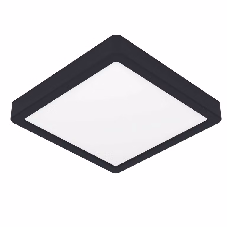 Eglo 900644 FUEVA 5 LED apparecchio a plafone 17W 210x210mm Bianco nero Bianco caldo IP44