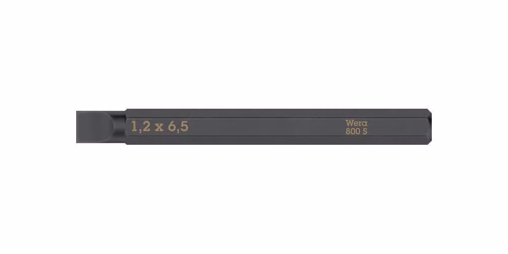 800 S Inserti a taglio per avvitatore a percussione, 1,2 x 6,5 x 70 mm