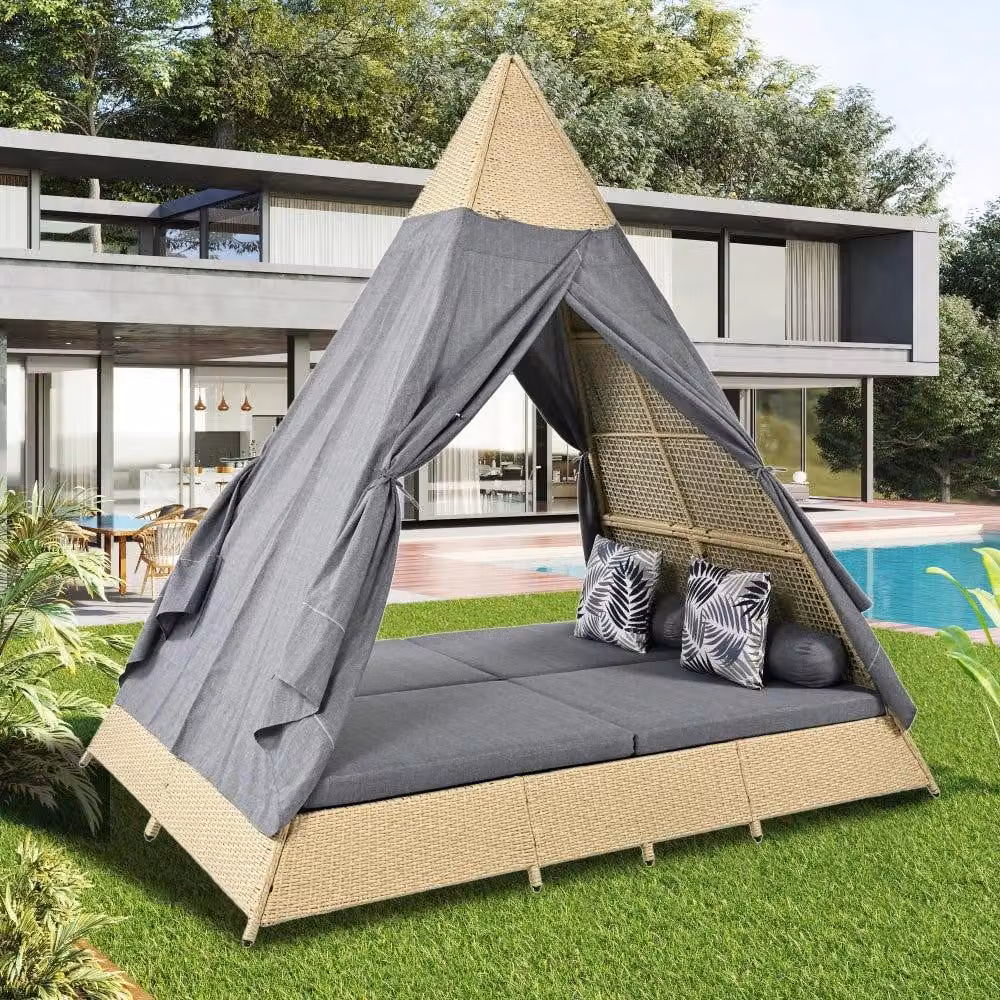 Set da salotto - Set da giardino - Arredamento da esterno - Set da salotto in rattan - Divano angolare - Polyrattan resistente agli agenti atmosferici