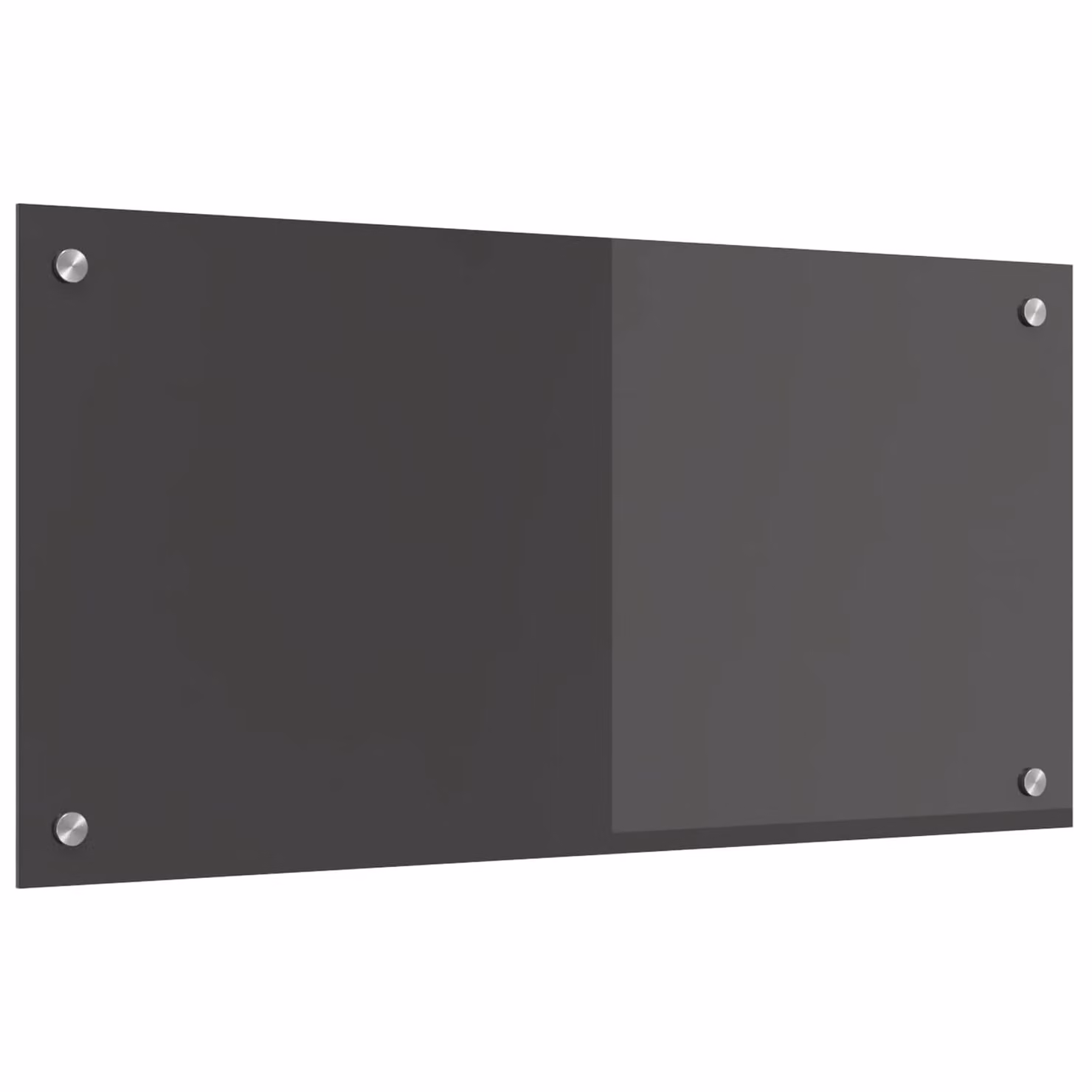 Schienale da cucina vidaXL in vetro temperato Grigio scuro L: 80 cm, P: 40 cm
